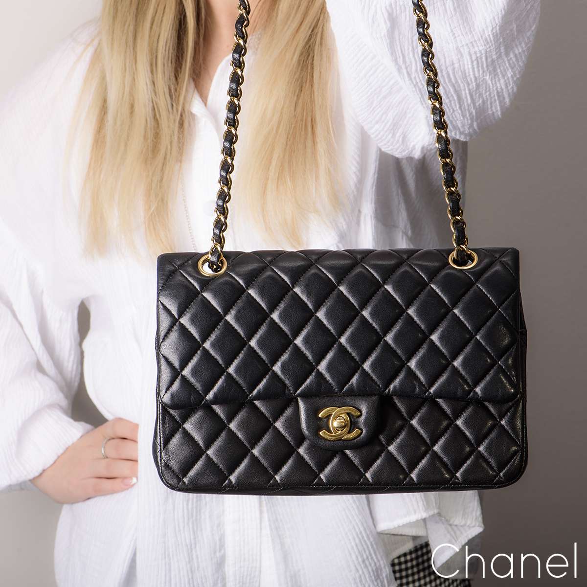 chanel double flap caviar